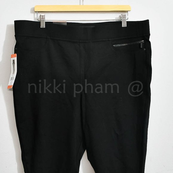 NWT  DKNY Jeans women pants IN BLACK SIZE XXL - Picture 2 of 4